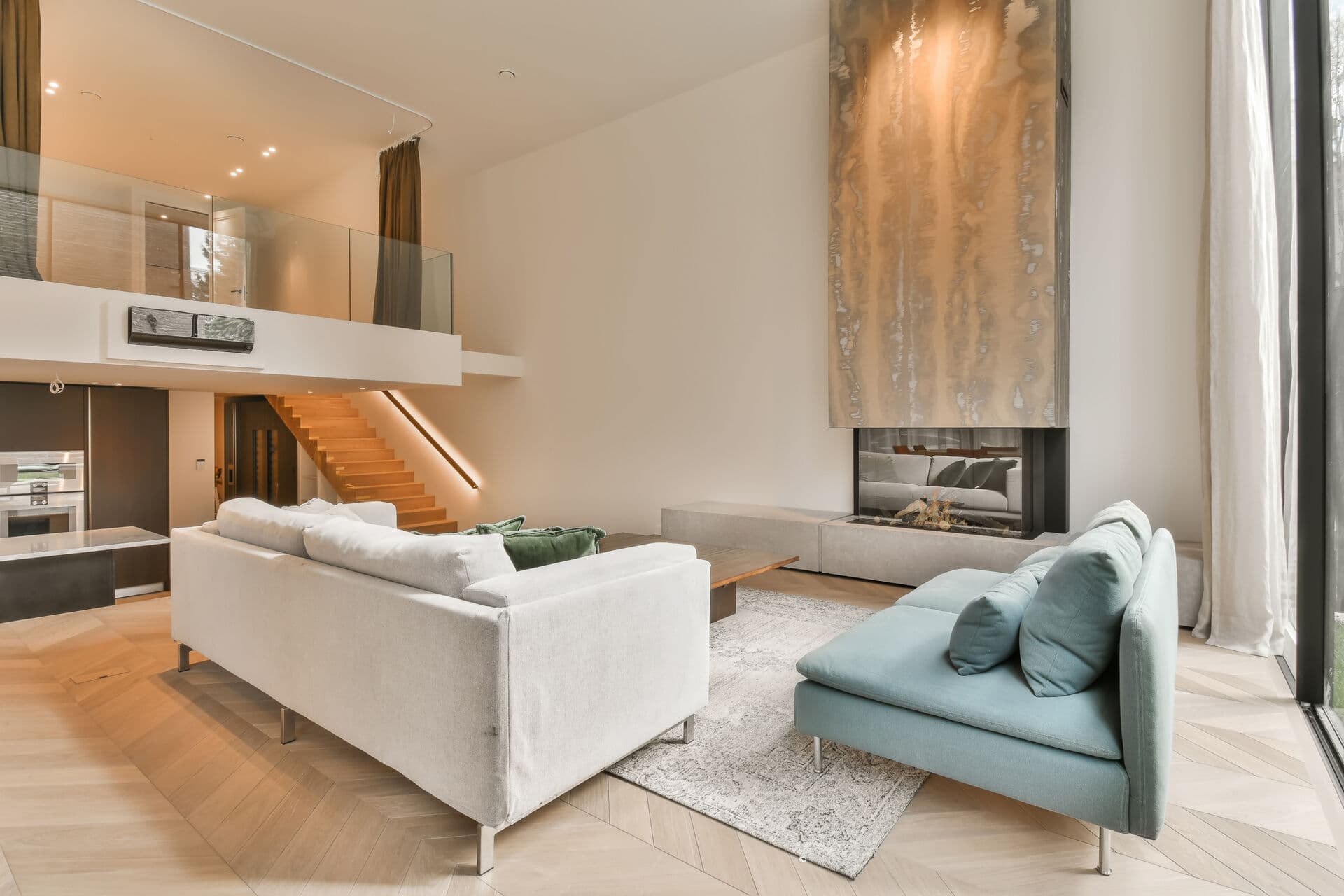 Luxury clean home interior with minimal design in Lancashire